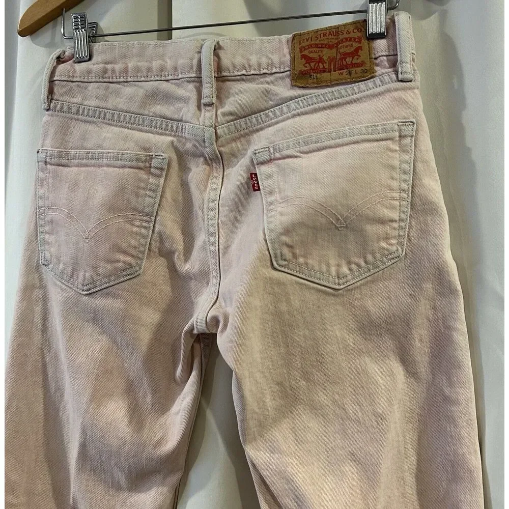 Levi's 511 Slim Stretch Mens‎ 29/30 Pink